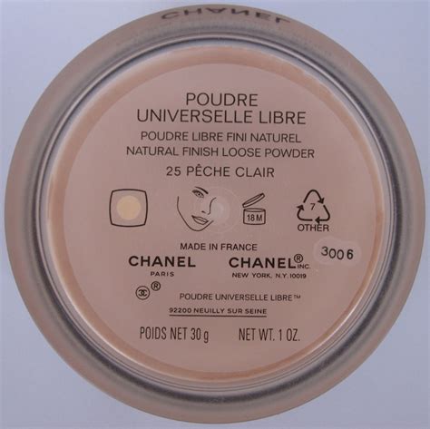 chanel poudre universelle libre peche clair|Chanel loose powder translucent.